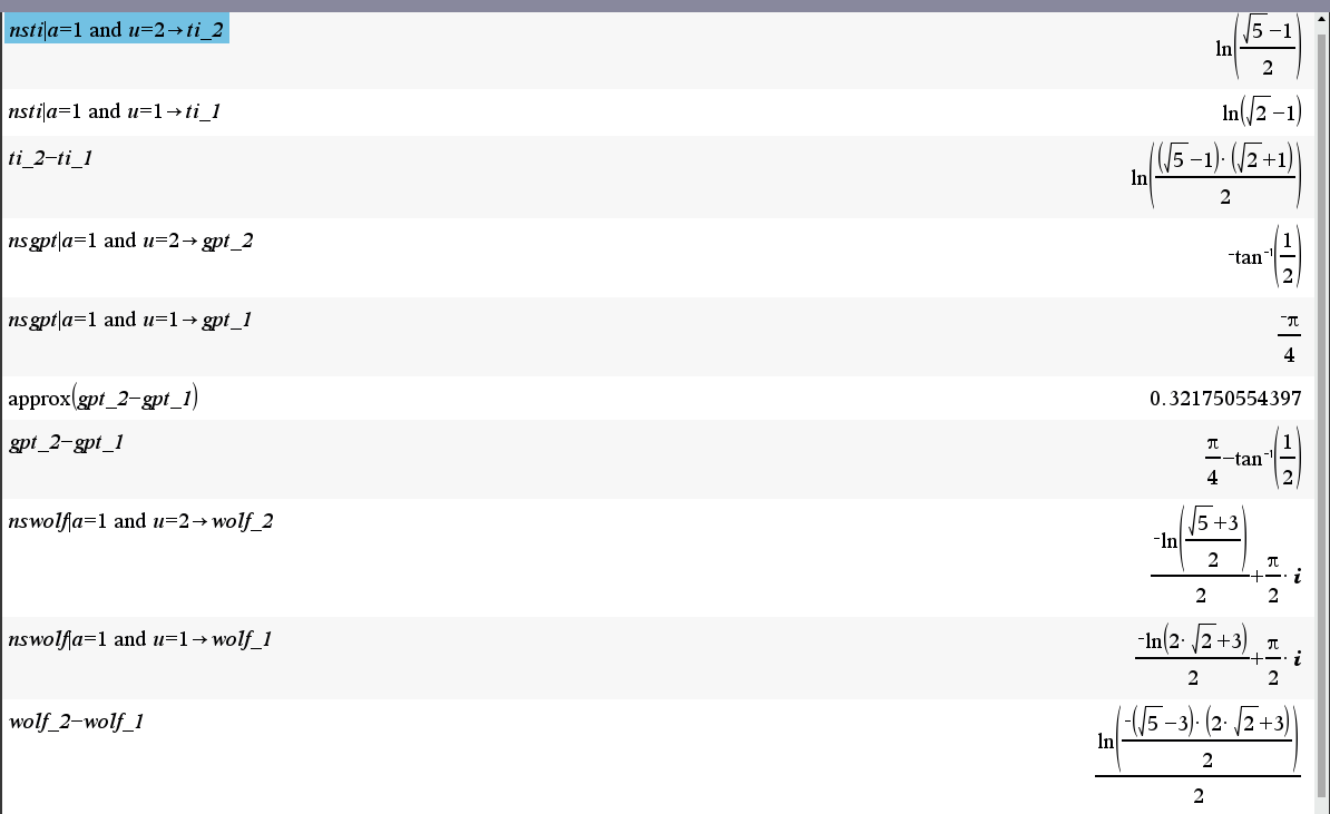 Ti nspire cas cx - 적분값이 왜 안 나오는 걸까요?