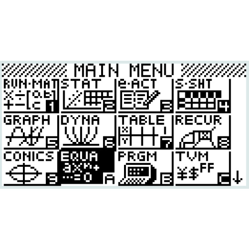 [fx-9860G] solve 솔브 기능 및 함수 - EQUA 모드 or RUN MAT 모드