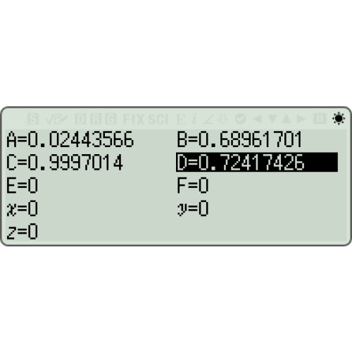 [fx-570 CW] 문자 변수에 값 저장하기