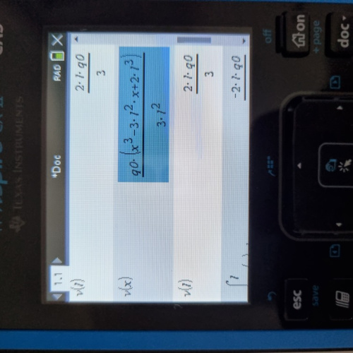 안녕하세요 ti nspire 사용중에 계산값이 틀리게 나와 질문드립니다