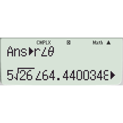 [fx-570ES][EX] (복소수) 페이저의 표시 설정 / 입력 / 전환(극좌표, 직교좌표)