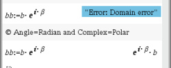 [TI-nspire] Error: Domain Error
