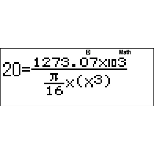 분수식 solve시 오류 예시, 분모에 들어간 X³을 X로 치환해 해결?