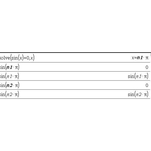 [TI-nspire] [TI-89]  임의의 정수(n) 조건을 계산식에 추가하는 방법 (arbitrary integer constant)