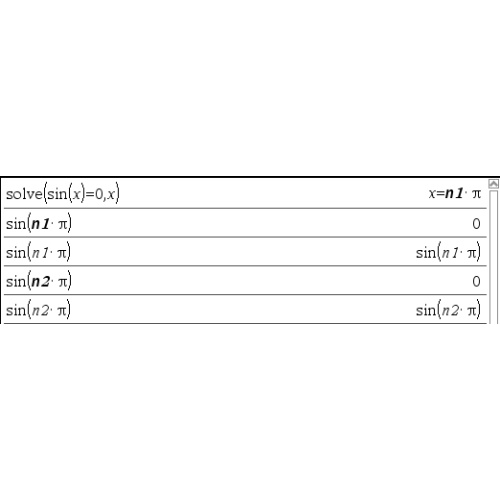 [TI-nspire] [TI-89]  임의의 정수(n) 조건을 계산식에 추가하는 방법 (arbitrary integer constant)