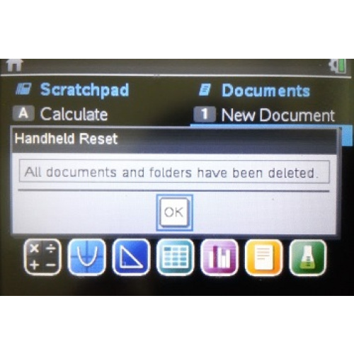 [TI-nspire] 계산기 초기화 Reset, Document / Problem / Page / Variables 도큐먼트에서 변수까지
