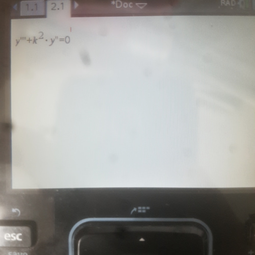 ti nspire cx cas 4계미분방정식