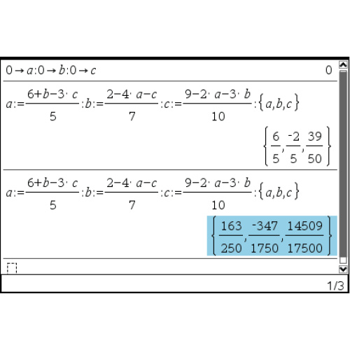 [TI-nspire] Iteration, Gauss-Seidel 가우스-자이델 반복법으로 연립방정식 풀기 (행렬X)