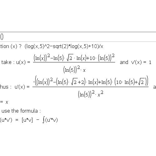 [Ti-nspire CAS] Step-By-Step,  부분적분 단계적으로 풀기, Integration by parts