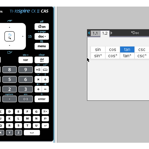 [TI-nspire] (역)삼각함수, (역)쌍곡선함수 및 그 역수함수 inverse function 입력
