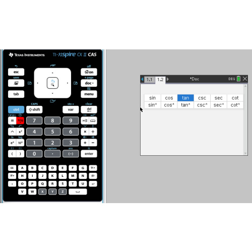 [TI-nspire] (역)삼각함수, (역)쌍곡선함수 및 그 역수함수 inverse function 입력