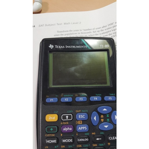 [TI-89] Contrast 조절