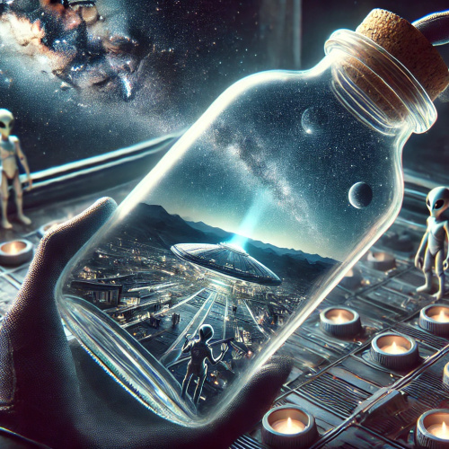 어디 있는지 모르는 외계문명이 태양이 포함된 고해상도 밤하늘 사진을 찍어 지구에 보낸다면?