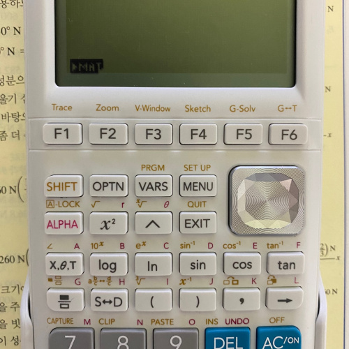 [fx-9860g3] 설정(linear/math) 질문