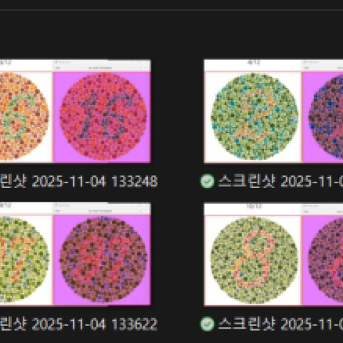 적록 색약 보정 렌즈(안경) 를 컴퓨터로 시뮬레이션 해본다면?