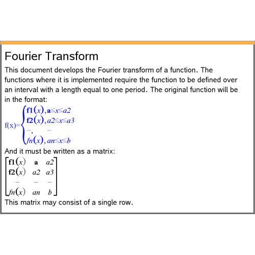 푸리에 트랜스폼, Fourier Transform