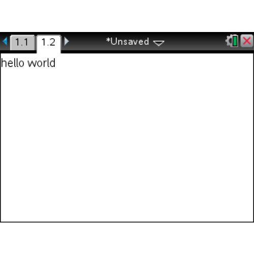 [TI-nspire] [LUA] hello world
