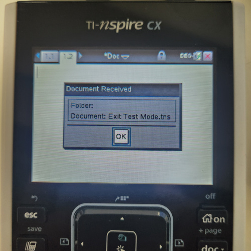 Press to Test 해제..