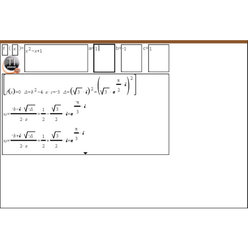 [TI-nspire] Step-By-Step, 2차함수의 해를 단계적으로 찾기. spoly2.tns