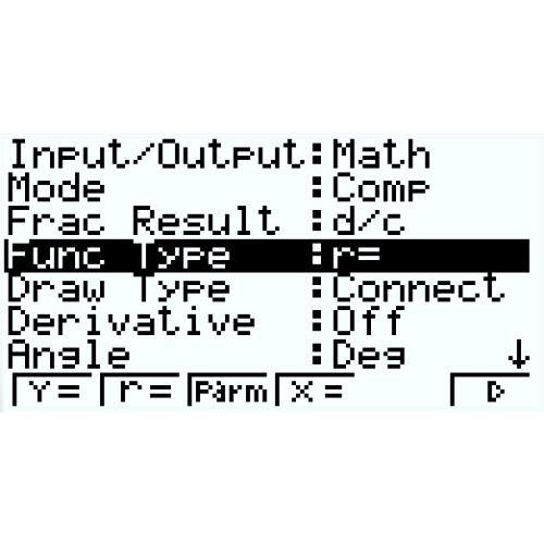 [fx-9860G] 함수의 매개변수 버튼 【X,θ,T】 사용방법