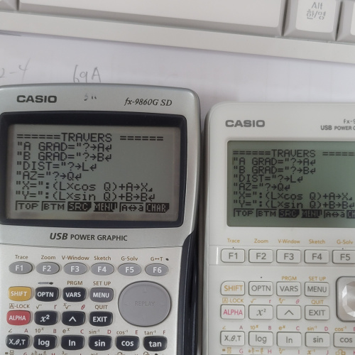 CASIO FX9860G, G3 같은 프로그램에 다른 결과값 문의 드립니다.