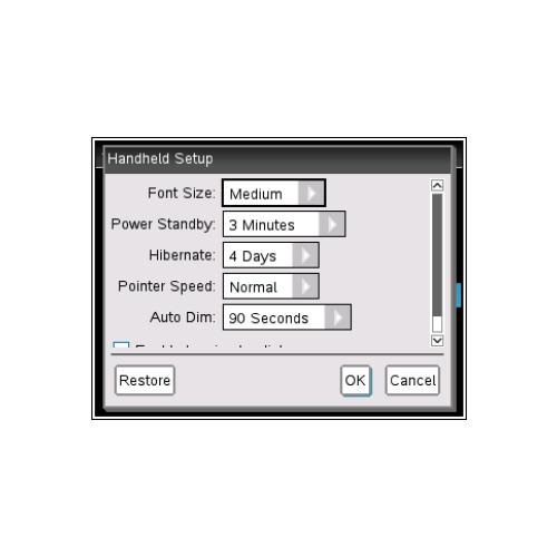 [TI-nspire] 전원 Power On & Off / 대기 모드 Hibernate / 딥 슬립 Deep Sleep