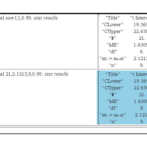 [TI-nspire] 통계, (모평균의) 신뢰 구간 구하는 방법(예제). Statistics - Confidence Intervals
