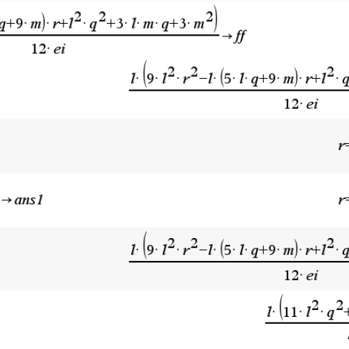 ti nspire cx cas 질문 드립니다! sto기능 관련