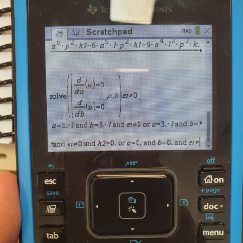 Ti nspire cas2 해가 여러가지일 경우 해를 list 혹은 matrix형태로 표기
