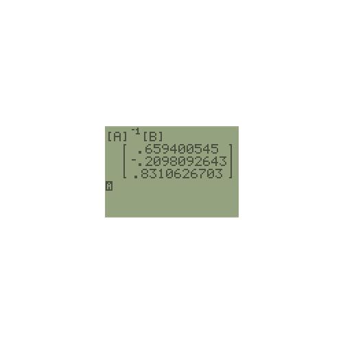 [TI-84] 연립방정식 풀기 - 역행렬 / RREF