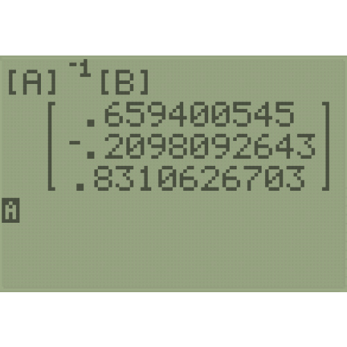 [TI-84] 연립방정식 풀기 - 역행렬 / RREF