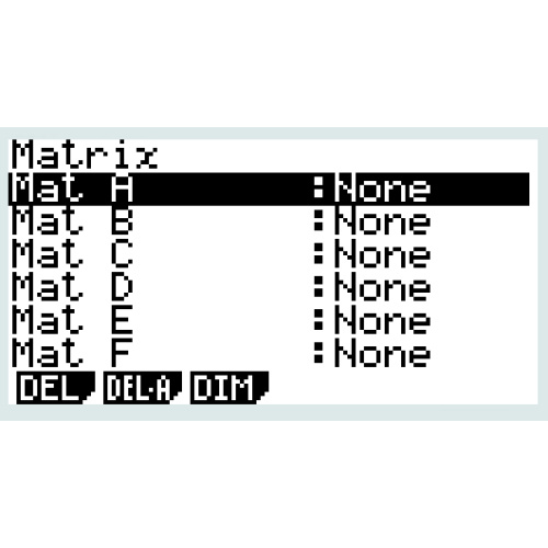 [fx-9860G] 행렬 Matrix 의 입력