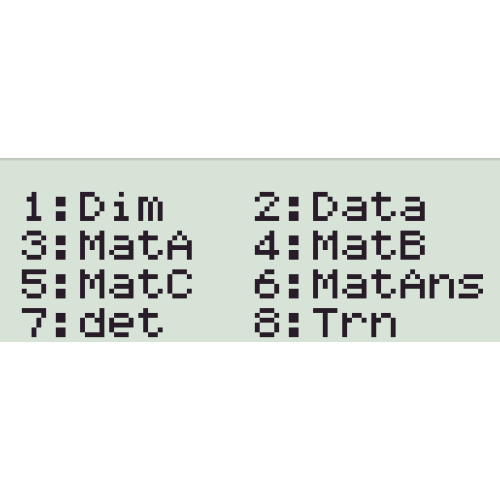 [fx-570] 행렬 Matrix 의 입력/수정/계산, (역행렬)
