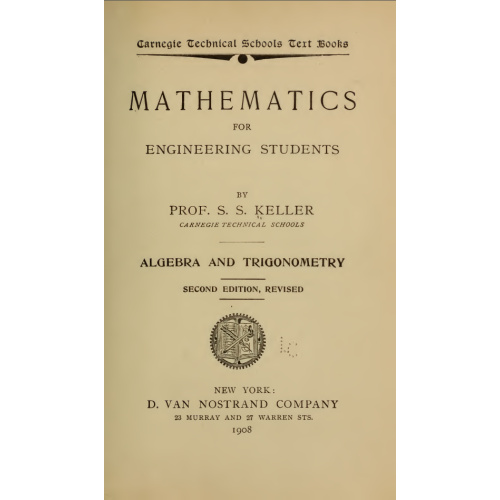Mathematics For Engineering Students 1908