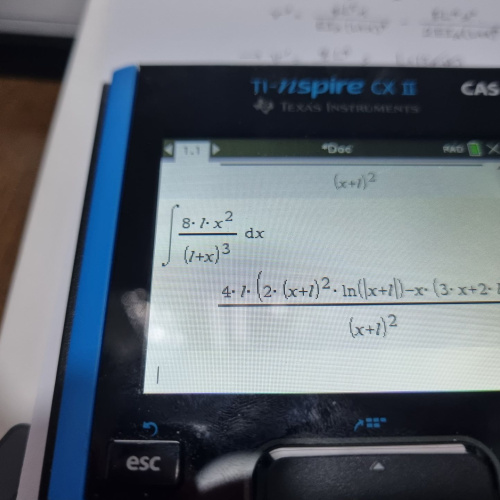 ti-nspire cx 2 적분오류