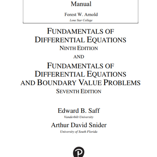 [TI-nspire] Fundamentals of Differential Equations - 미분 관련 자료