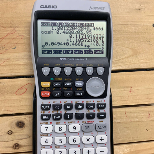 카시오 fx-9860G2 쌍곡선 함수 사용법 문의 드립니다1