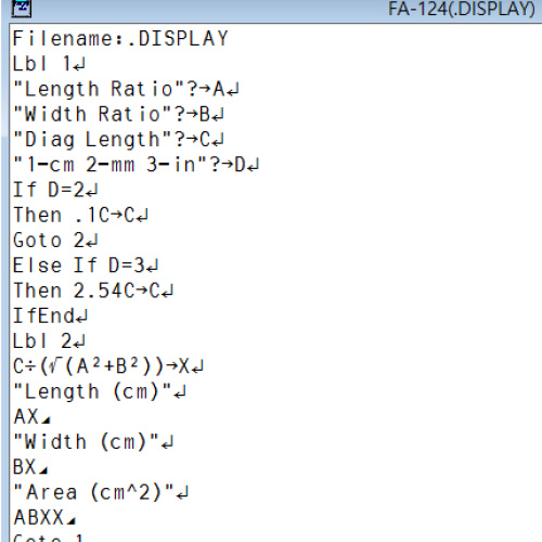 [잡담] CASIO BASIC으로 프로그램 만들기