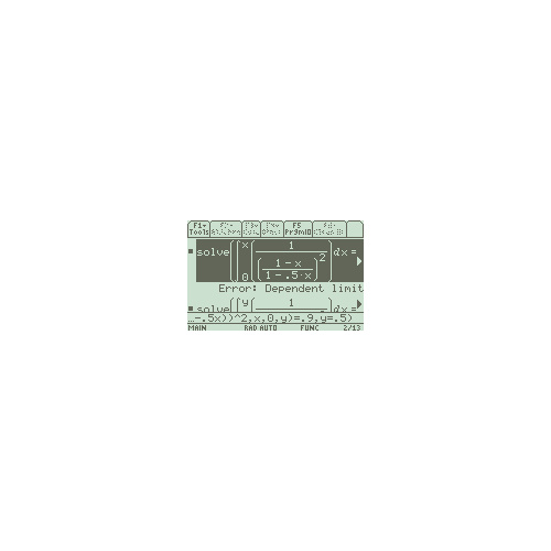 Error: Dependent limit, 적분 변수 중복에 의한 에러