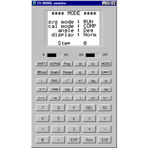 CASIO fx-8000G emulator