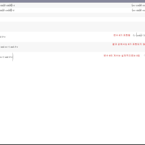 TI NSPIRE CX CAS 없던 변수가 생겨나는 경우는 어떤 경우인지요?