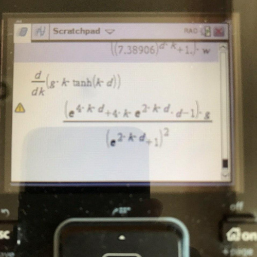 (ti-nspire cx cas) 쌍곡선함수 미분 결과가 e로 표시됩니다