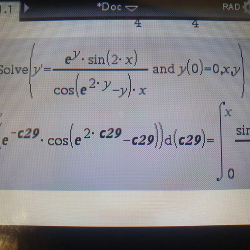 Ti nspire cas cx 초기값 문제 관련 문의