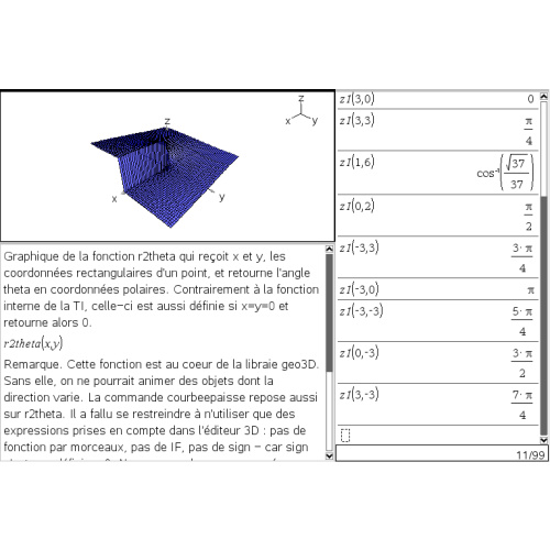 [TI-nspire] ÉTS 에서 만든 TI-Nspire 용 라이브러리 (Geo3D)