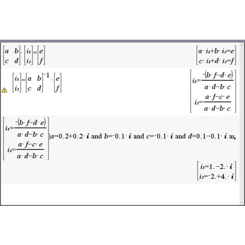 [fx-570 ES] 기종에서 복소수 1차 연립 방정식 풀기 (feat. 역행렬 공식)