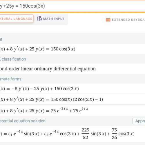 ti nspire CX II CAS desolve 미분방정식