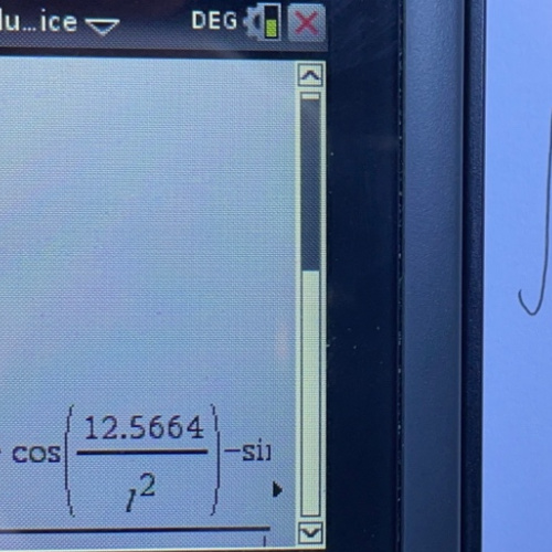 TI nspire 적분관련 질문입니다.