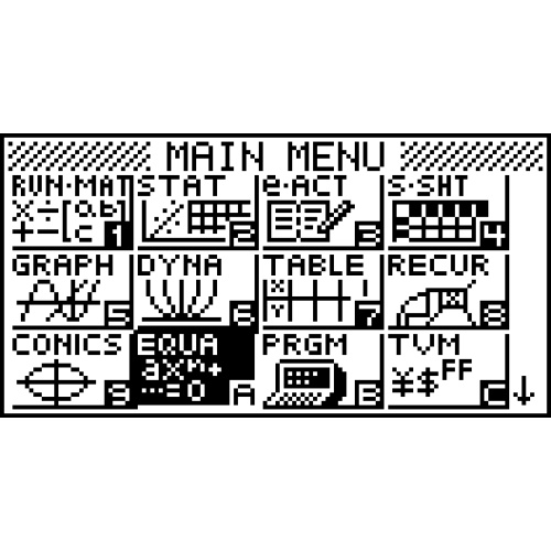 [fx-9860G] 공식 저장하기 4 - Graph Func & Solve 적용
