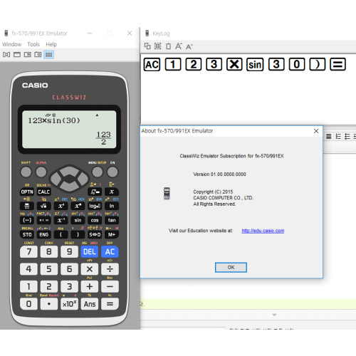 CASIO CLASSWIZ (EX) 시리즈용? 에뮬레이터 (90 days trial for windows)