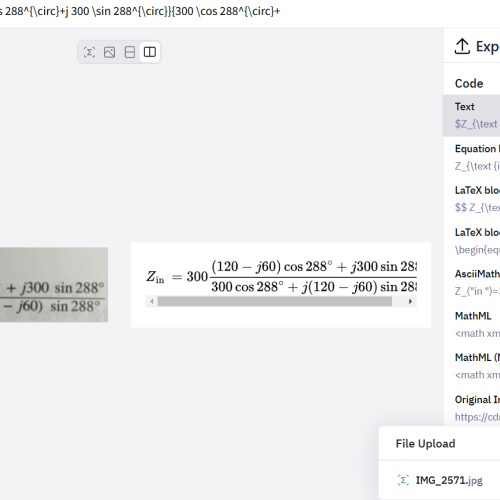 이미지 파일로 Latex 수식 생성하는 사이트 mathpix.com